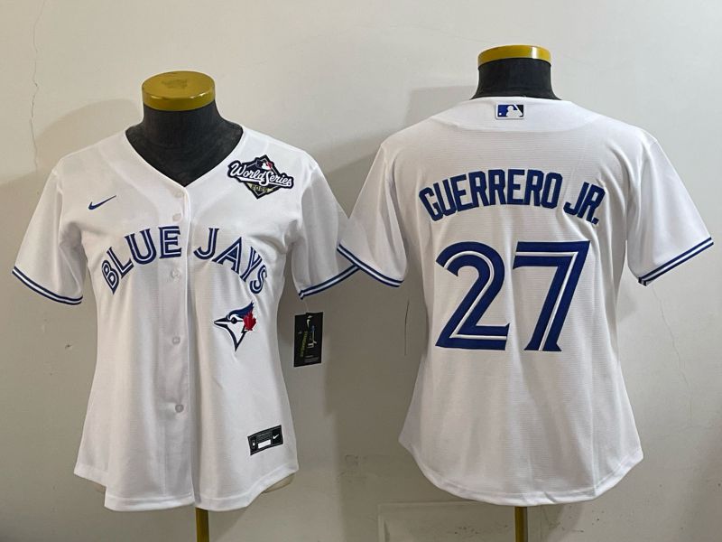 Youth Toronto Blue Jays #27 Guerrero jr White 2026 Nike Game MLB Jersey 004